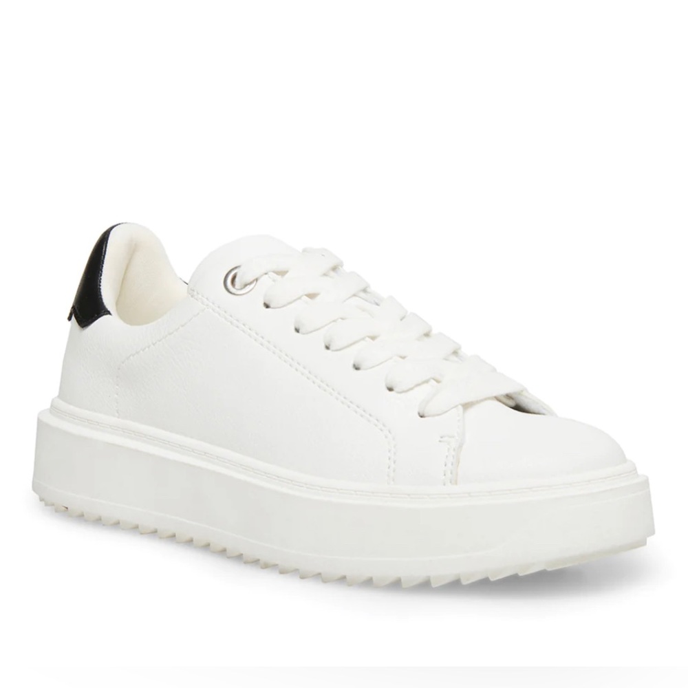 Steve Madden Catcher White Black Sneakers